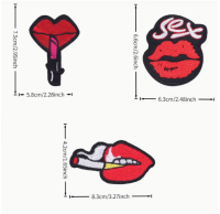 Strijkemblemen cosmetica 12 stuks