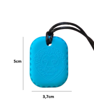 Bijtketting leeuw blauw
