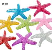 Acryl zeesterren 10 stuks
