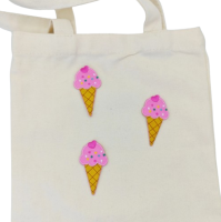 Strijkembleem 5 ijsjes