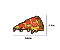 Strijkemblemen pizzapunten 3 stuks
