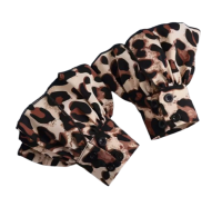 Losse mouwtjes luipaard bruin