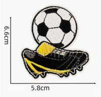 Strijkemblemen voetbalschoenen