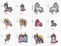 Strijkemblemen unicorn
