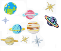 Strijkemblemen planeten