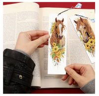 Diamond painting boekenleggers paarden