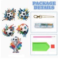 Diamond painting hangers voetbal