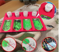 Diamond painting tray organizer rood