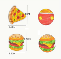 Diamond painting stickers snacks