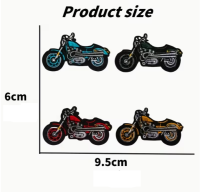 Strijkemblemen motor 4 stuks