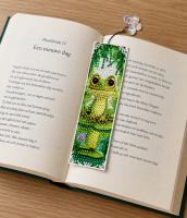 Diamond painting boekenleggers kikker