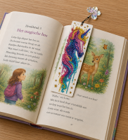 Diamond painting boekenleggers unicorn