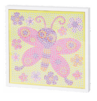 Diamond painting rode vlinder incl lijst