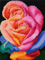 Diamond painting roos 30x40cm