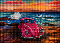 Diamond painting oldtimer auto 36x46cm